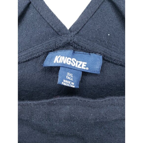 King Size Mens 3XL Tall Black Fleece Bib Overalls Stretch - Picture 8 of 10